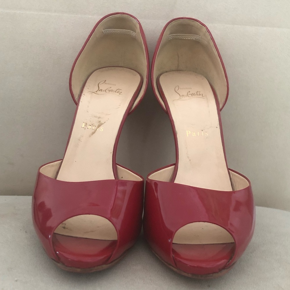 Christian Louboutin Peep-Toe Heels